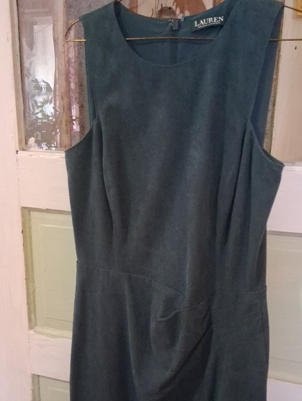 Ralph Lauren Forest Green Sleeveless Sheath Dress